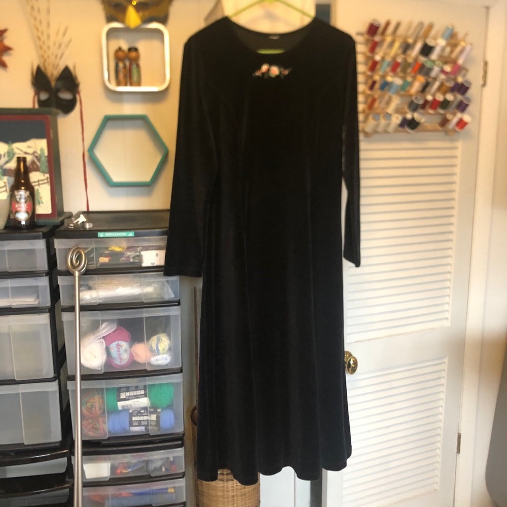 *Vintage* Lands End velveteen dress
